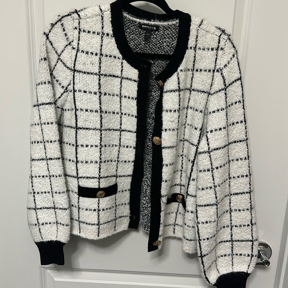 Black and white Express cardigan - Picture 1 of 3